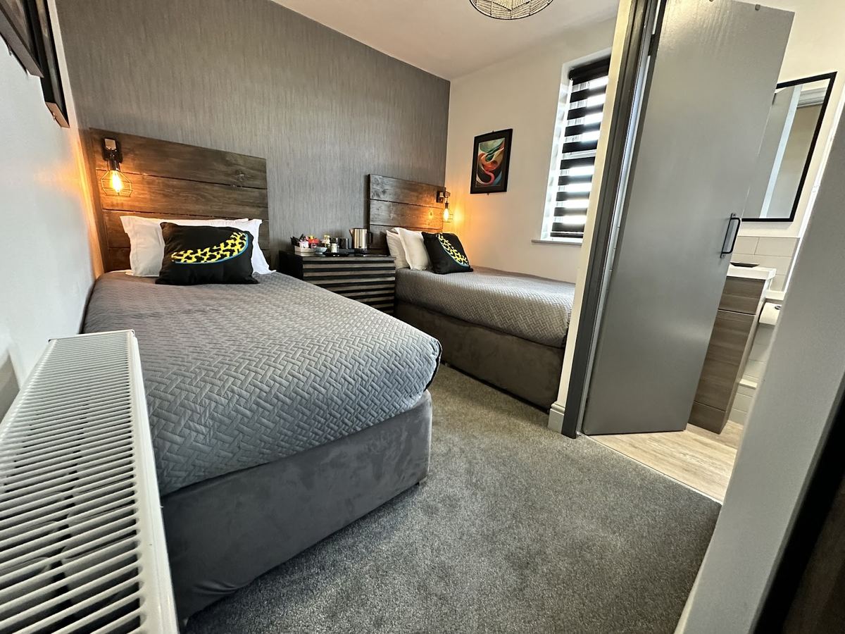 A double room at Hotel Neon